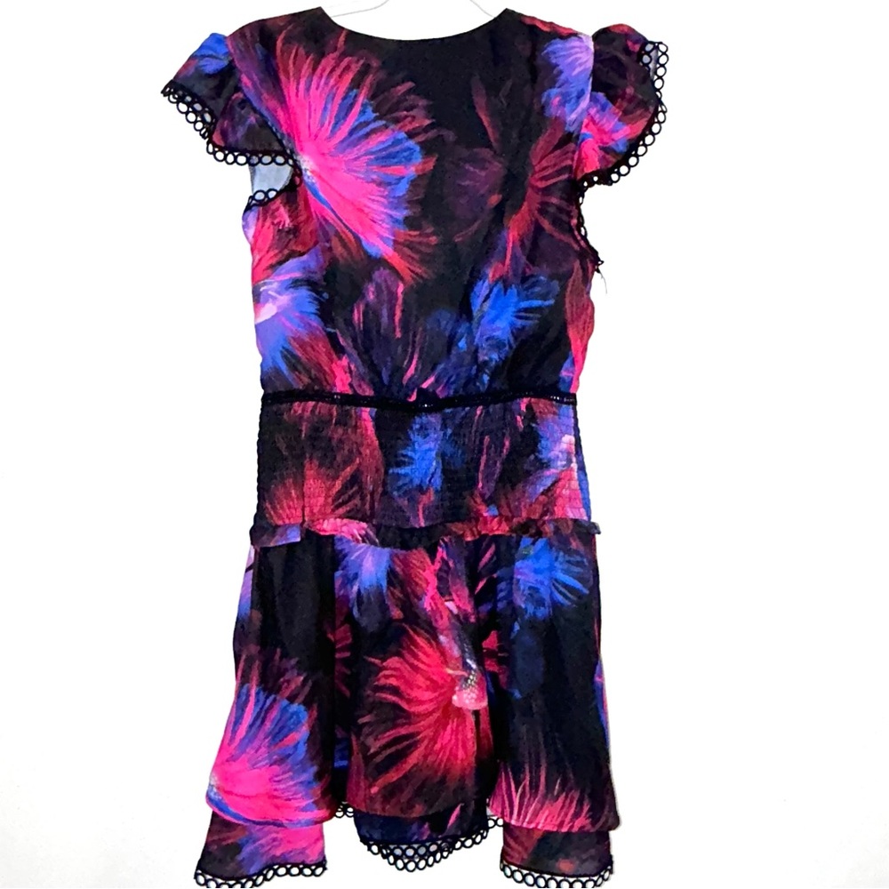 Bebe  Dress with Pink and Blue Floral Design NWOT - Picture 6 of 6